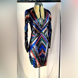 EXPRESS Sequins cocktail dress. Size S/P